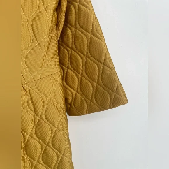 Vintage Gold Quilted Lounge Set Maxi Bed Jacket & Slinky Pants - Picture 6 of 17